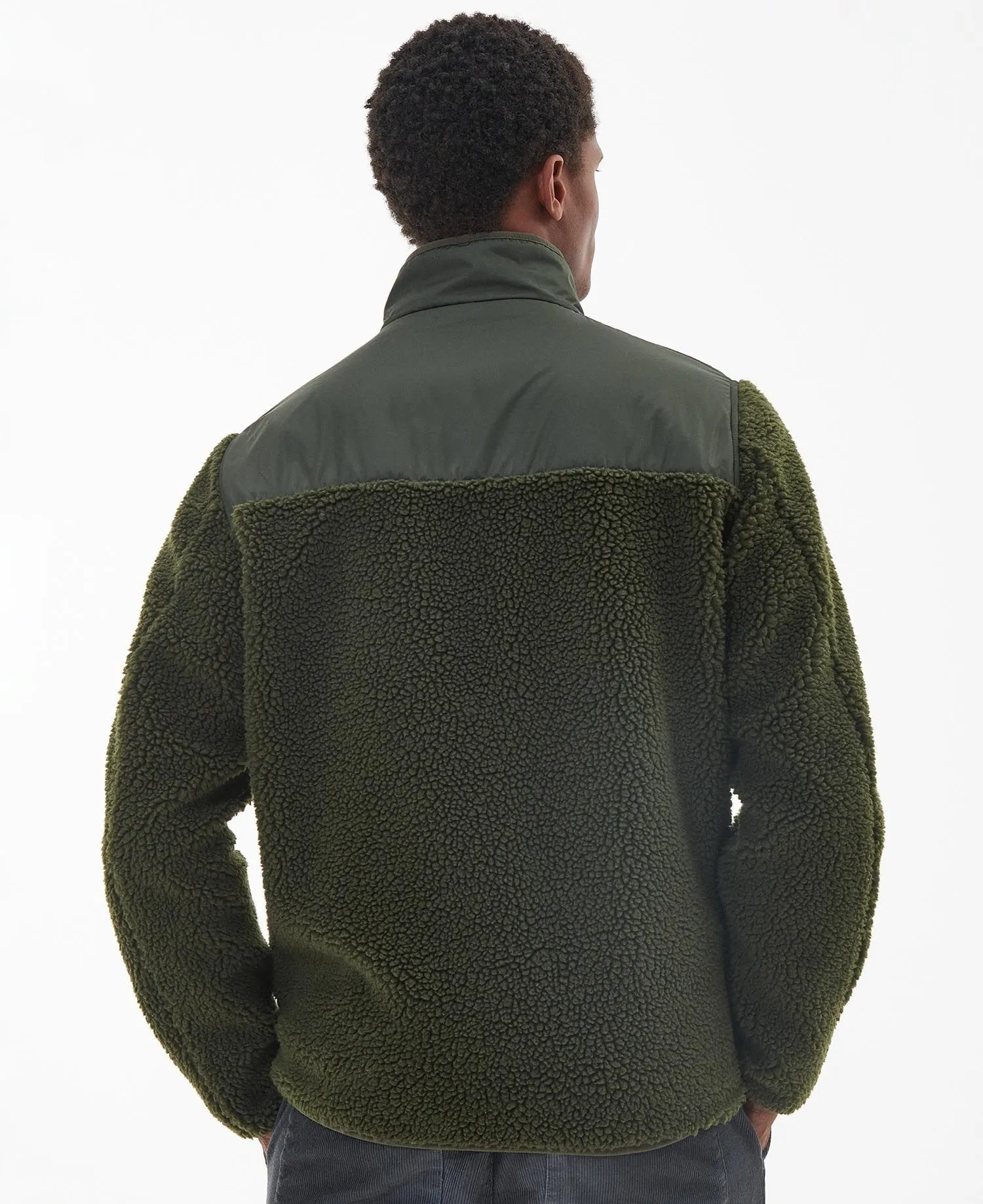 BARBOUR HOBSON FLEECE  OLIVE