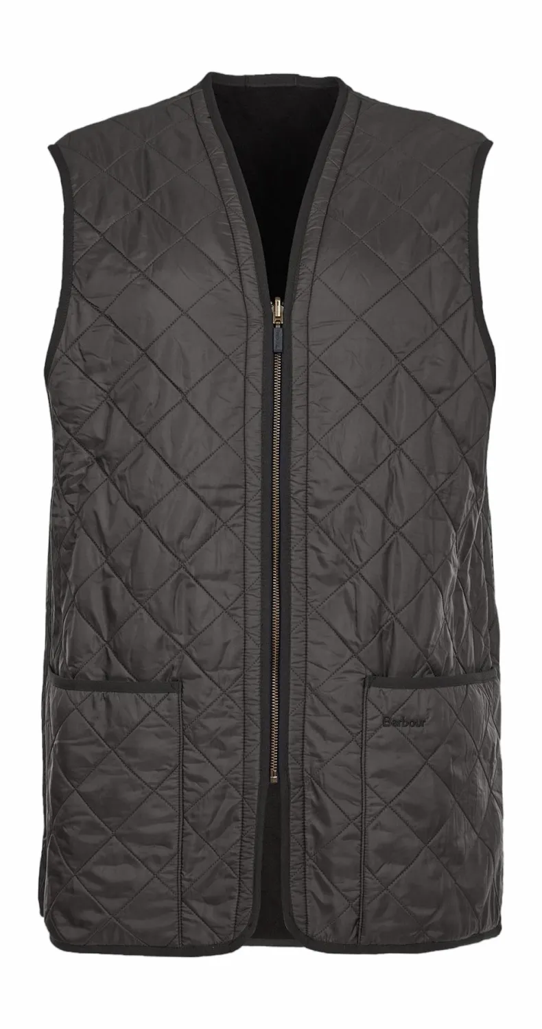 BODYWARMER BARBOUR MEN POLARQUILT WAISTCOAT/ZIPIN LINER BLACK