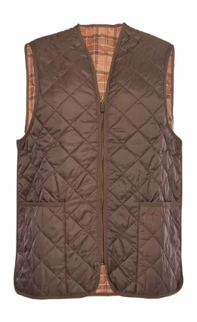 Bodywarmer Barbour Men Quilted Waistcoat/Zip-In Liner Rustic Muted