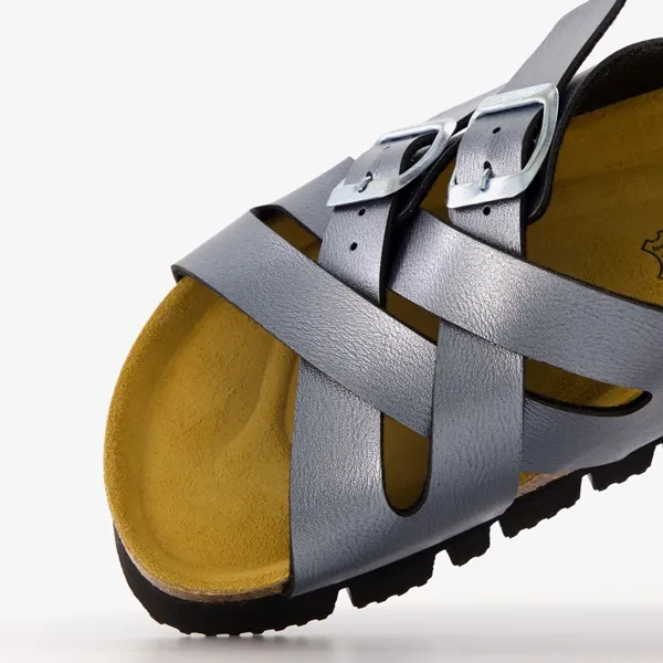 Hush Puppies dames bio slippers grijs zwart