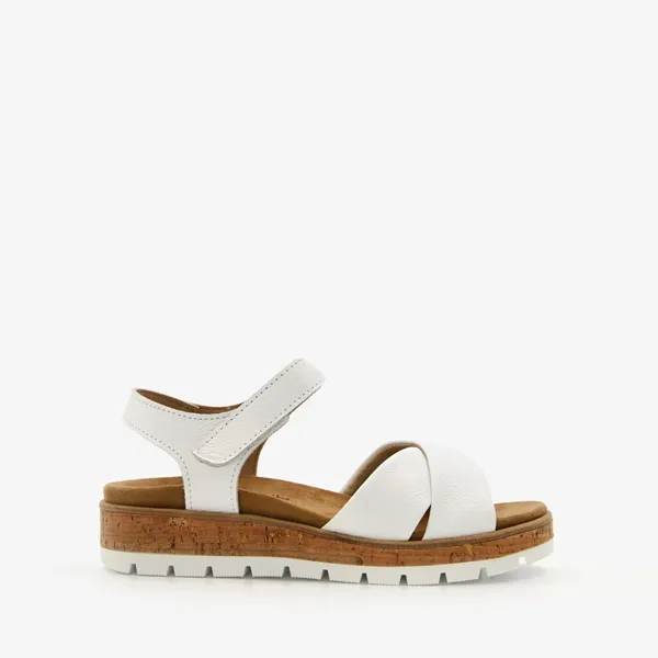 Hush Puppies leren dames sandalen wit