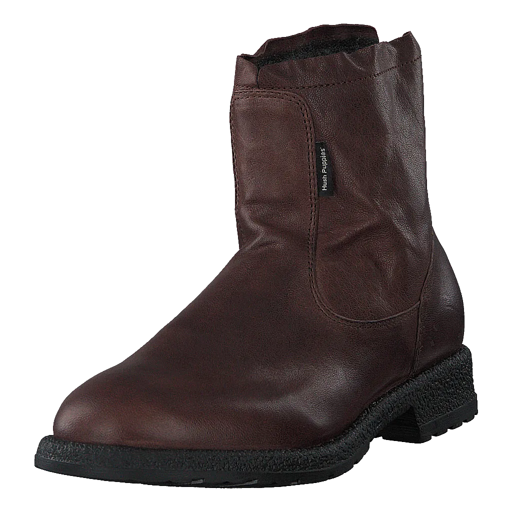 Hush Puppies schoenen Zip Boot Dk Brown