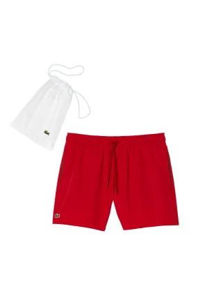 Lacoste Zwemshort Heren Zwembroek Rood