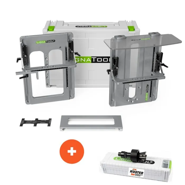 Lignatool zwaluwstaartfreesmal LT045(PR) Profipakket + Zwaluwstaart wisselmesfrees 15°