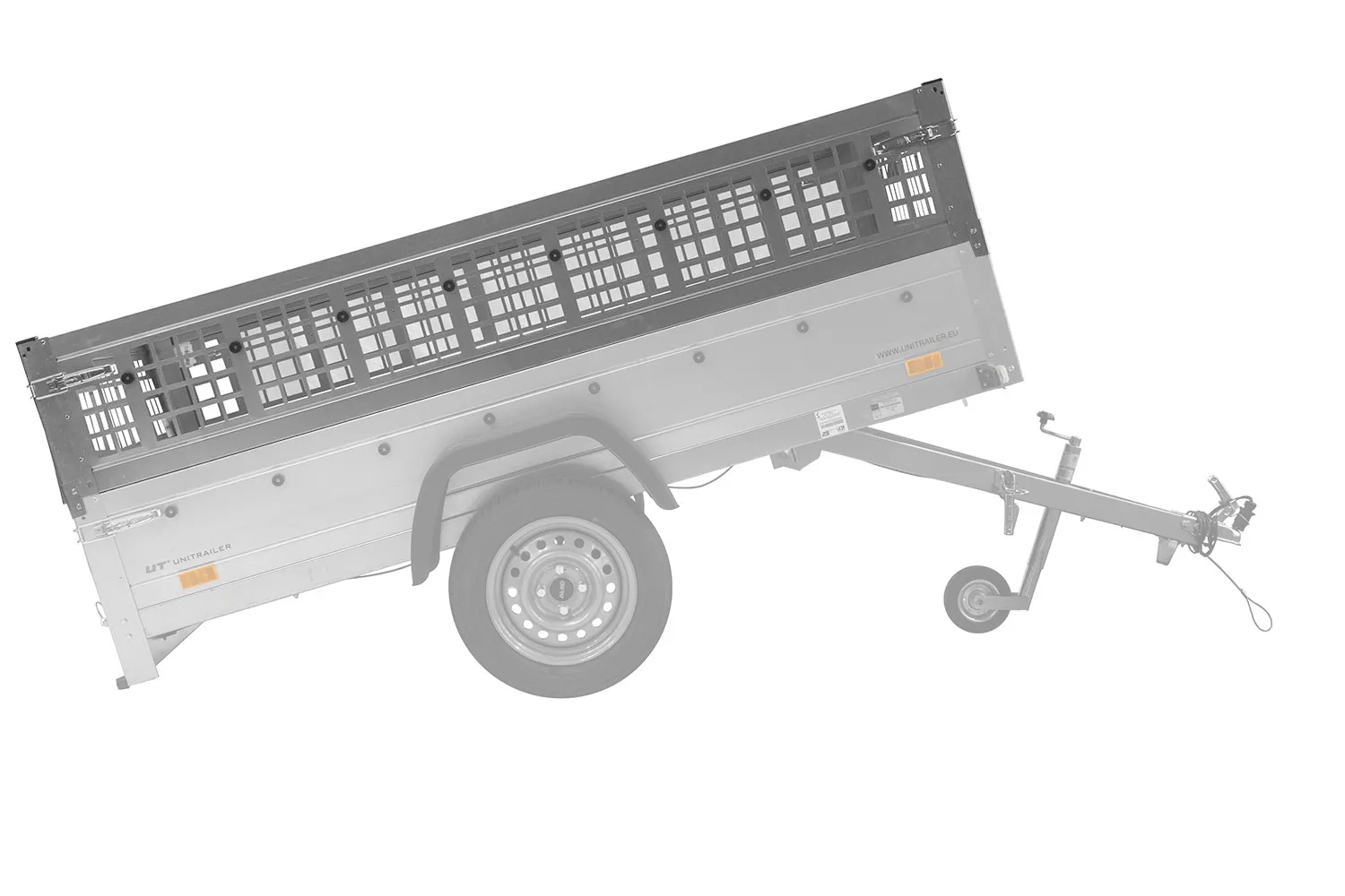 Mesh zijkanten Unitrailer GARDEN TRAILER 230 KIPP