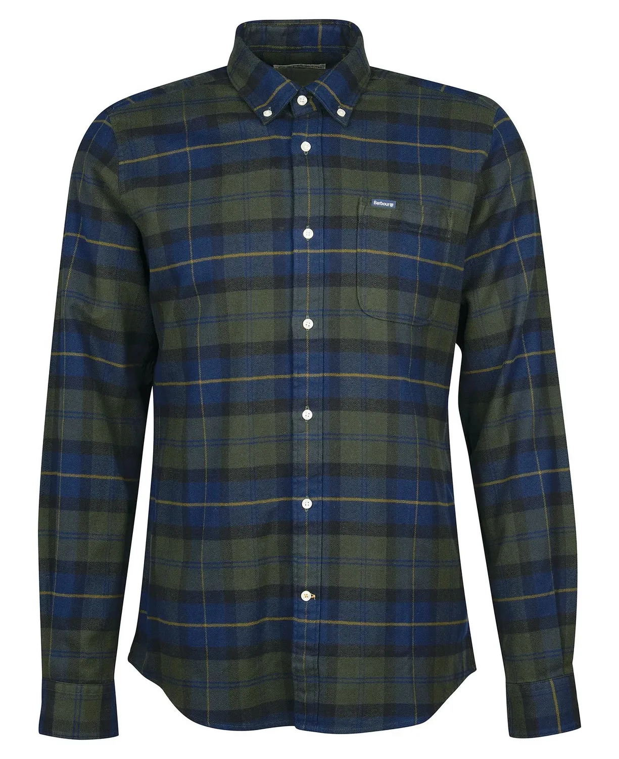 Overhemd Barbour Men Kyeloch Tailored Shirt Olive Night