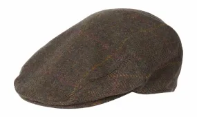 Pet Barbour Men Crieff Flat Cap Olive Purple Yellow (7 1/2)