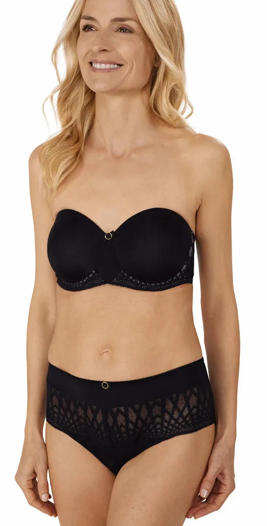 Pia prothese strapless/multiway Bh met beugel & voorgevormde cups,  kleur zwart