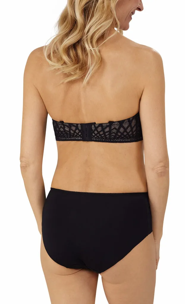 Pia prothese strapless/multiway Bh met beugel & voorgevormde cups,  kleur zwart