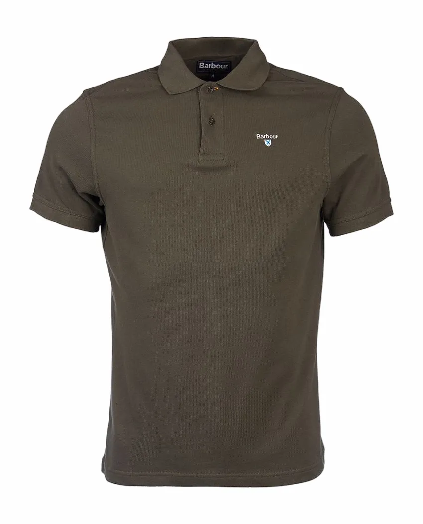 Polo Barbour Men Sports Dark Olive