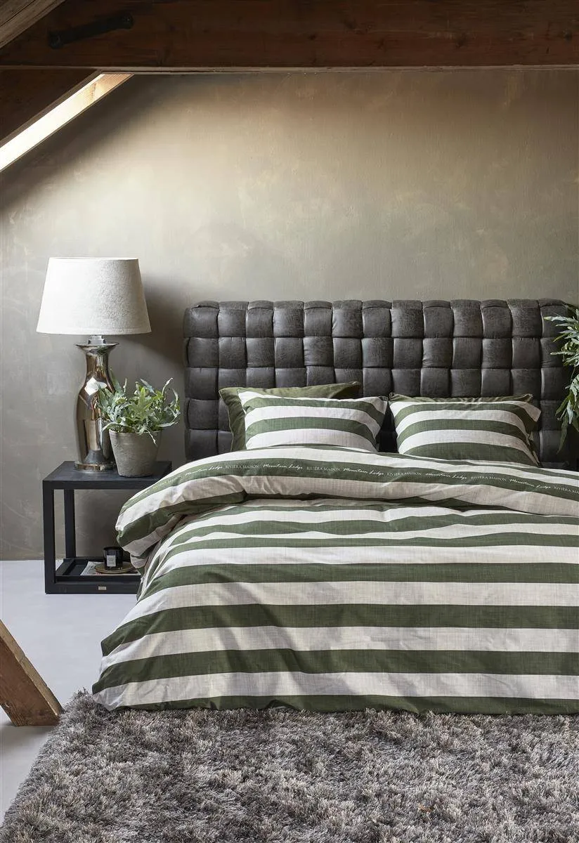 Riviera Maison Brayden Dekbedovertrek – Groen sale
