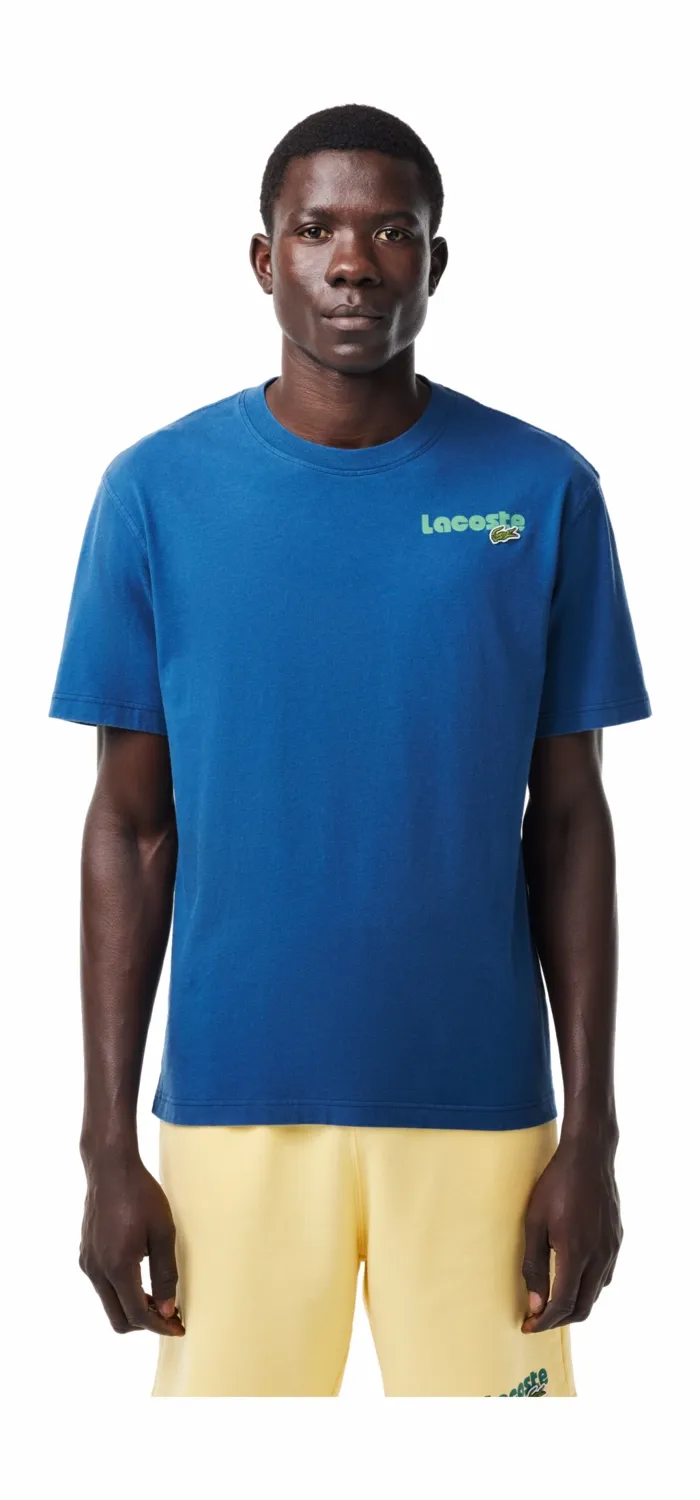 TSHIRT LACOSTE MEN TH7544 GLOBE