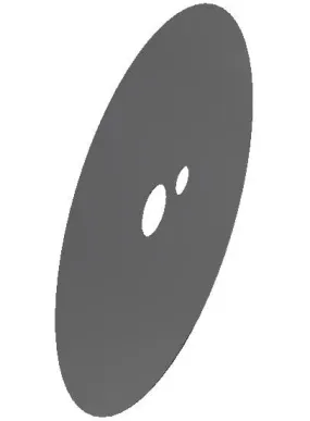 Vulschijf 25,4×0,5 RVS